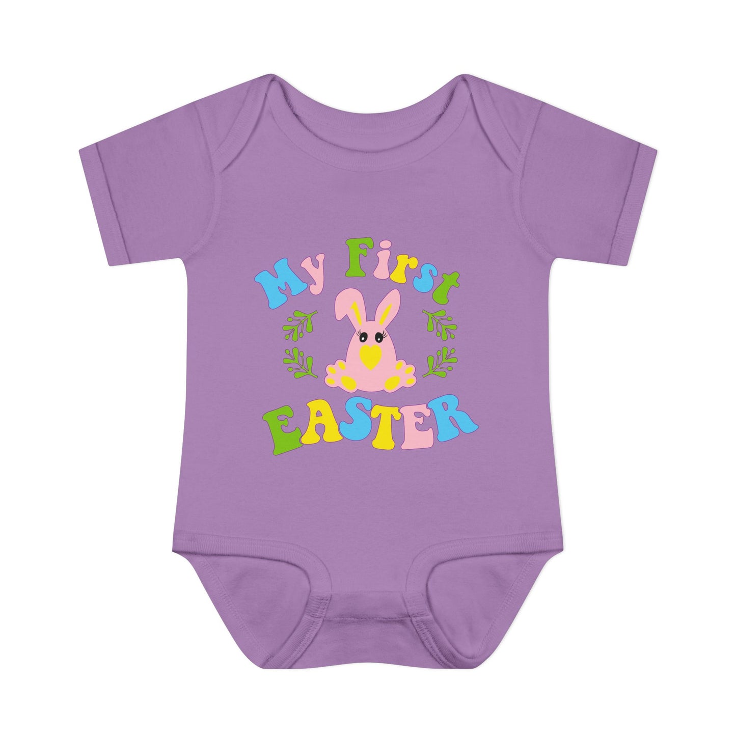 My First Easter (2) Infant Baby Rib Bodysuit