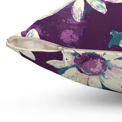 Twilight Daisy Meadow Throw Pillow