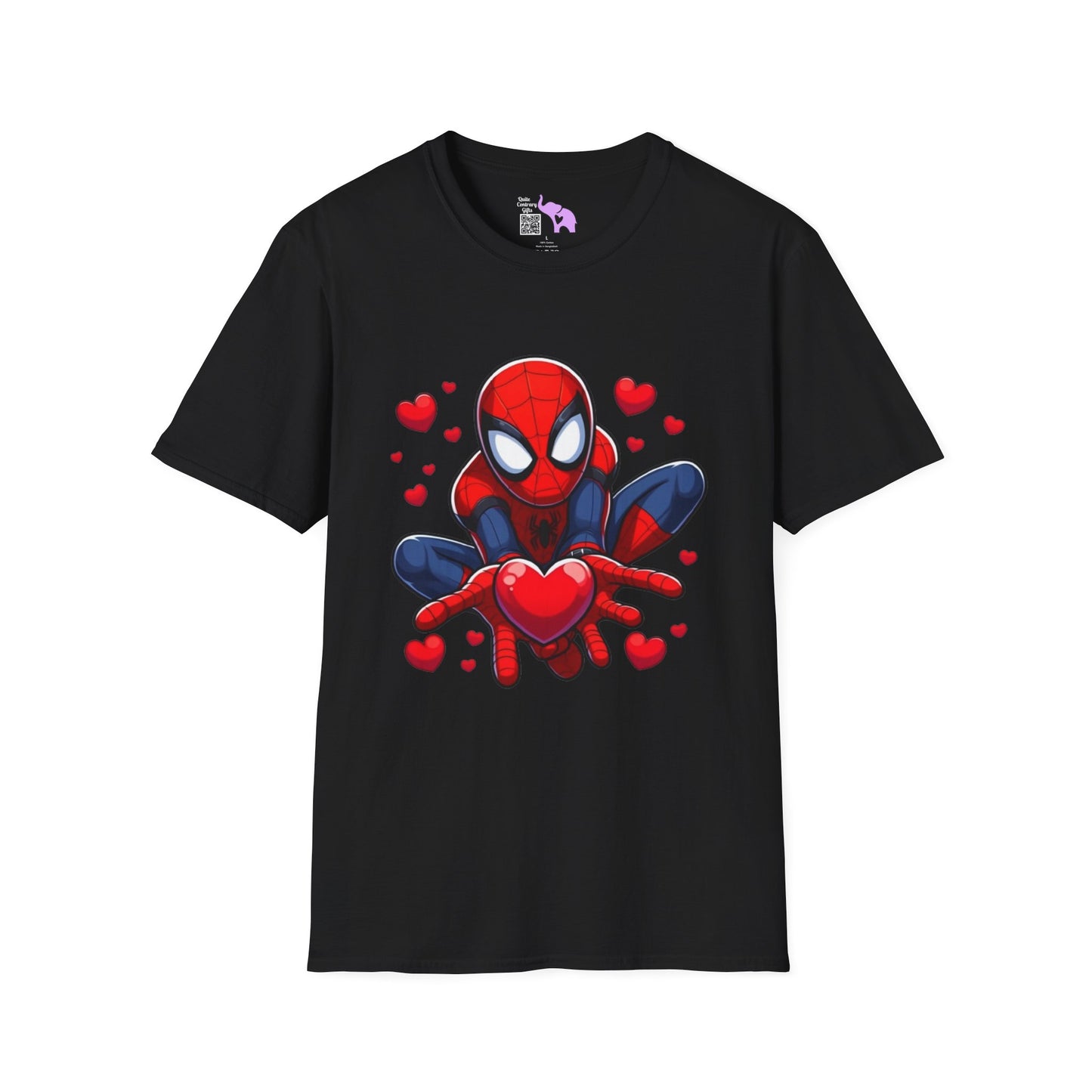 Valentines Spiderman Adult T-shirt