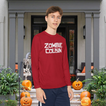 ""Zombie Cousin Youth Long Sleeve Tee