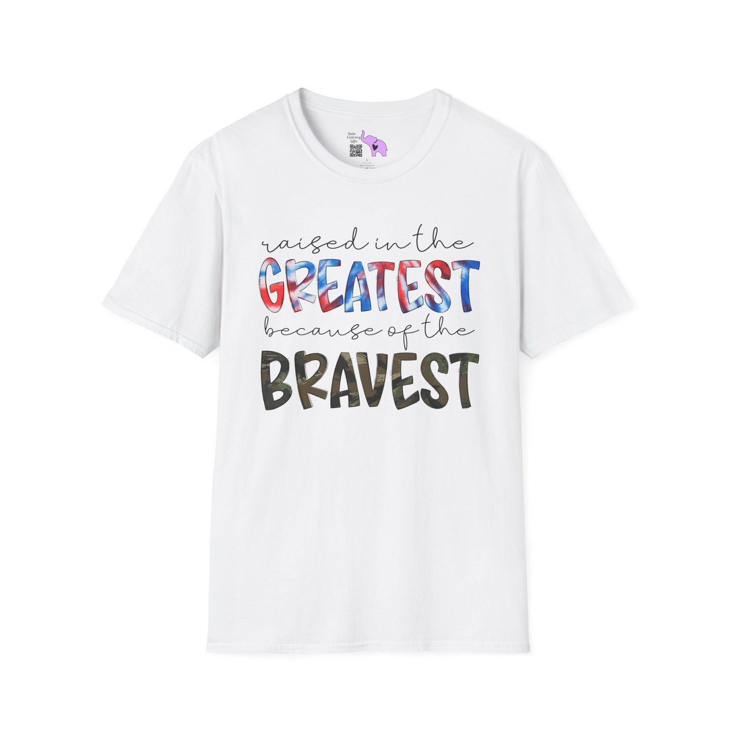 Raised In The Greatest Because Of The Bravest Adult T-shirt