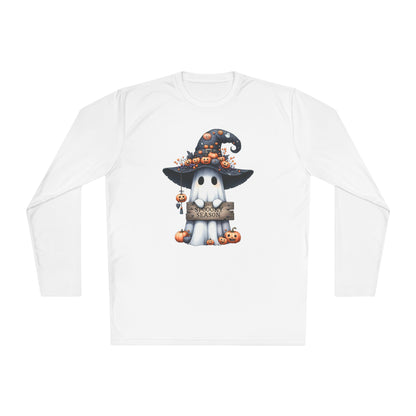 Spooky Season Cute Ghost Adult Long Sleeve Tee