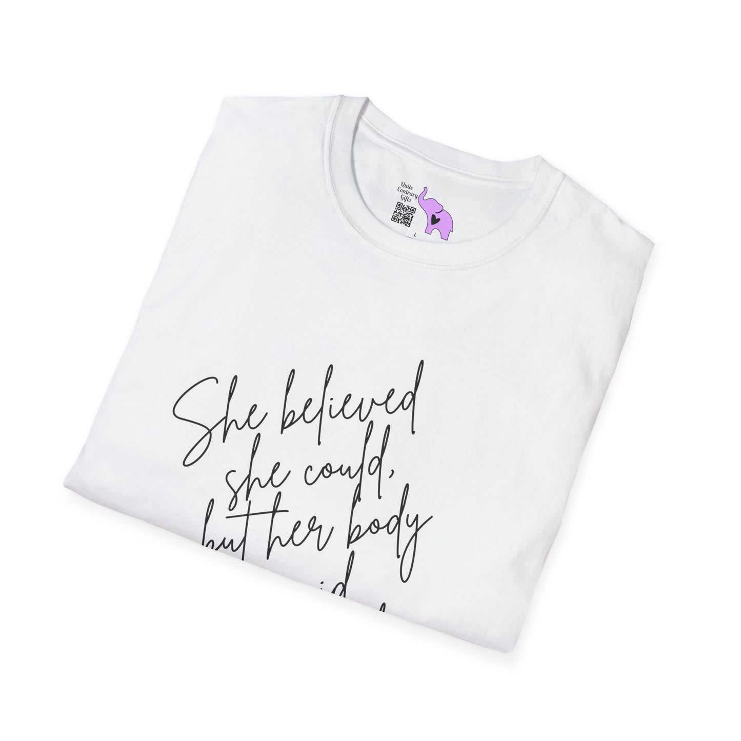 She Believed She Could But Her Body Said Nahhh Adult T-shirt