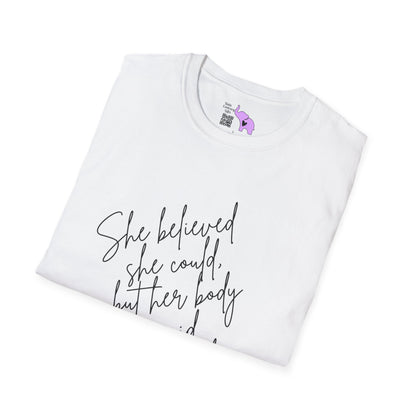 She Believed She Could But Her Body Said Nahhh Adult T-shirt