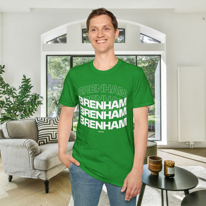 Brenham (Triple Arched) Texas Adult T-shirt