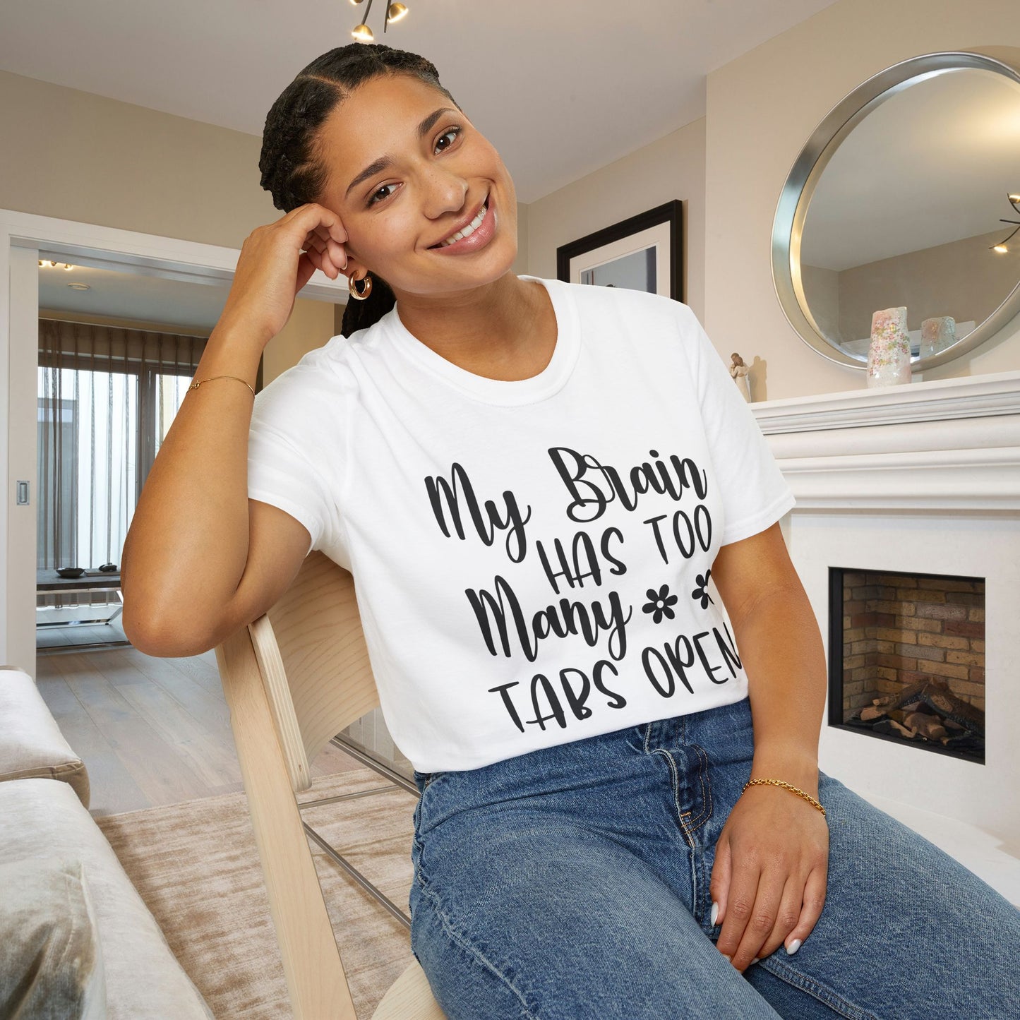 My Brain Has Too Many Tabs Open Adult T-shirt