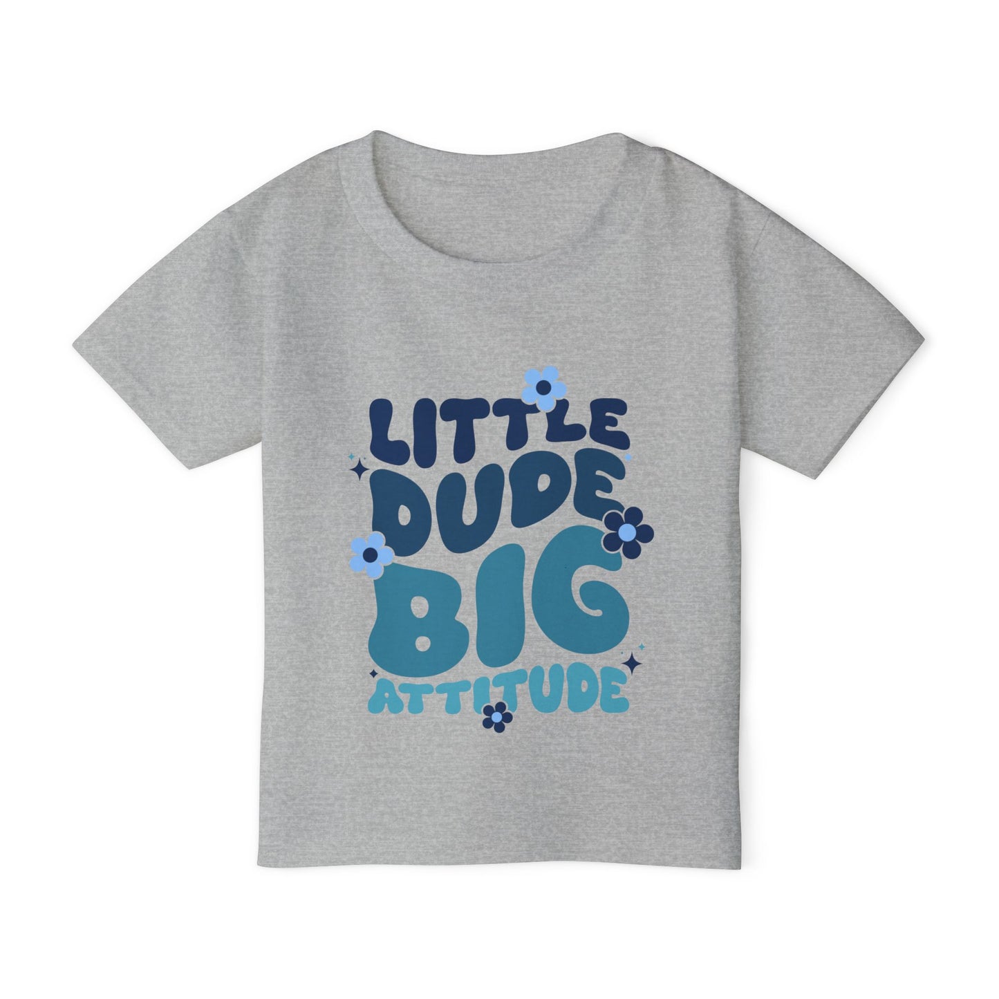 Little Dude Big Attitude Heavy Cotton™ Toddler T-shirt
