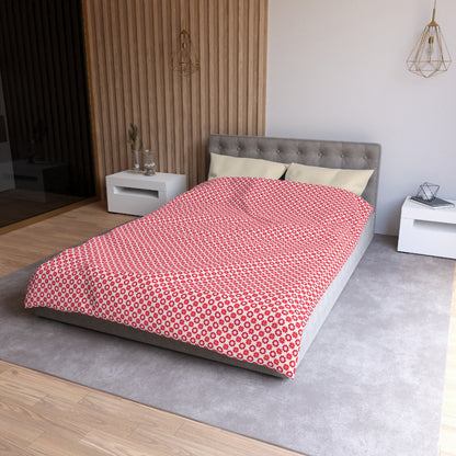 Scarlet Star Garden Microfiber Duvet Cover
