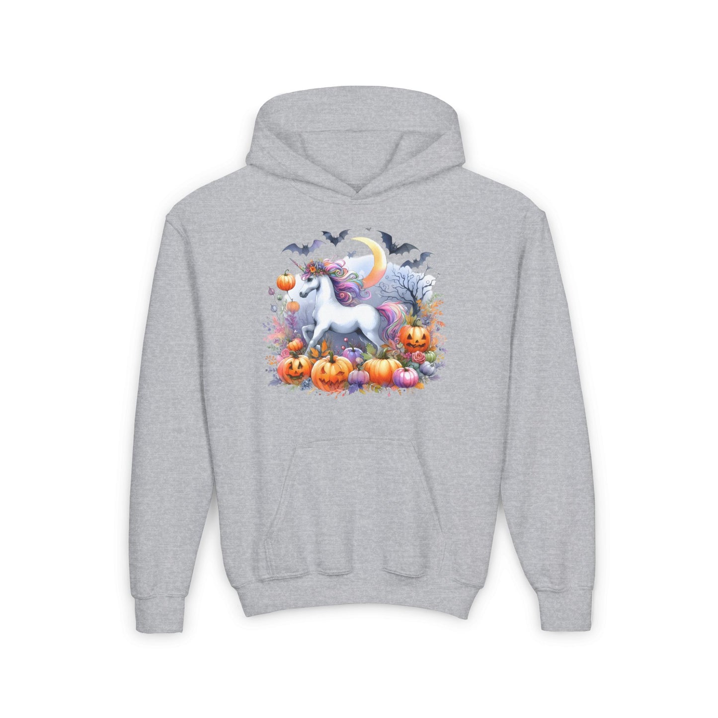 Halloween Unicorn Youth Heavy Blend Hoodie