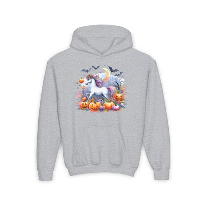 Halloween Unicorn Youth Heavy Blend Hoodie