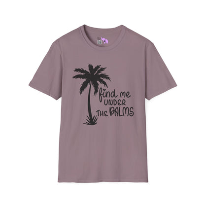 Find Me Under The Palms Adult T-shirt