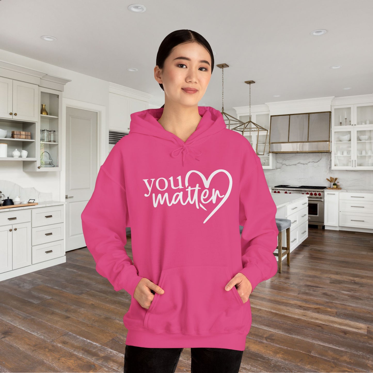 To The Person Behind Me-You Matter Heavy Blend™ Hooded Sweatshirt