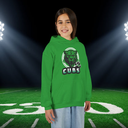 Cubs Circle Mascot Youth Heavy Blend Hoodie