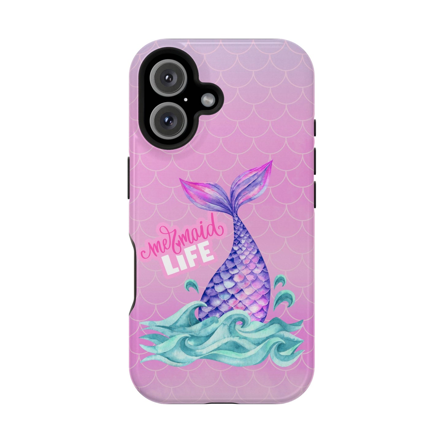 Pink Mermaid Life MagSafe® Compatible Tough Case for iPhone