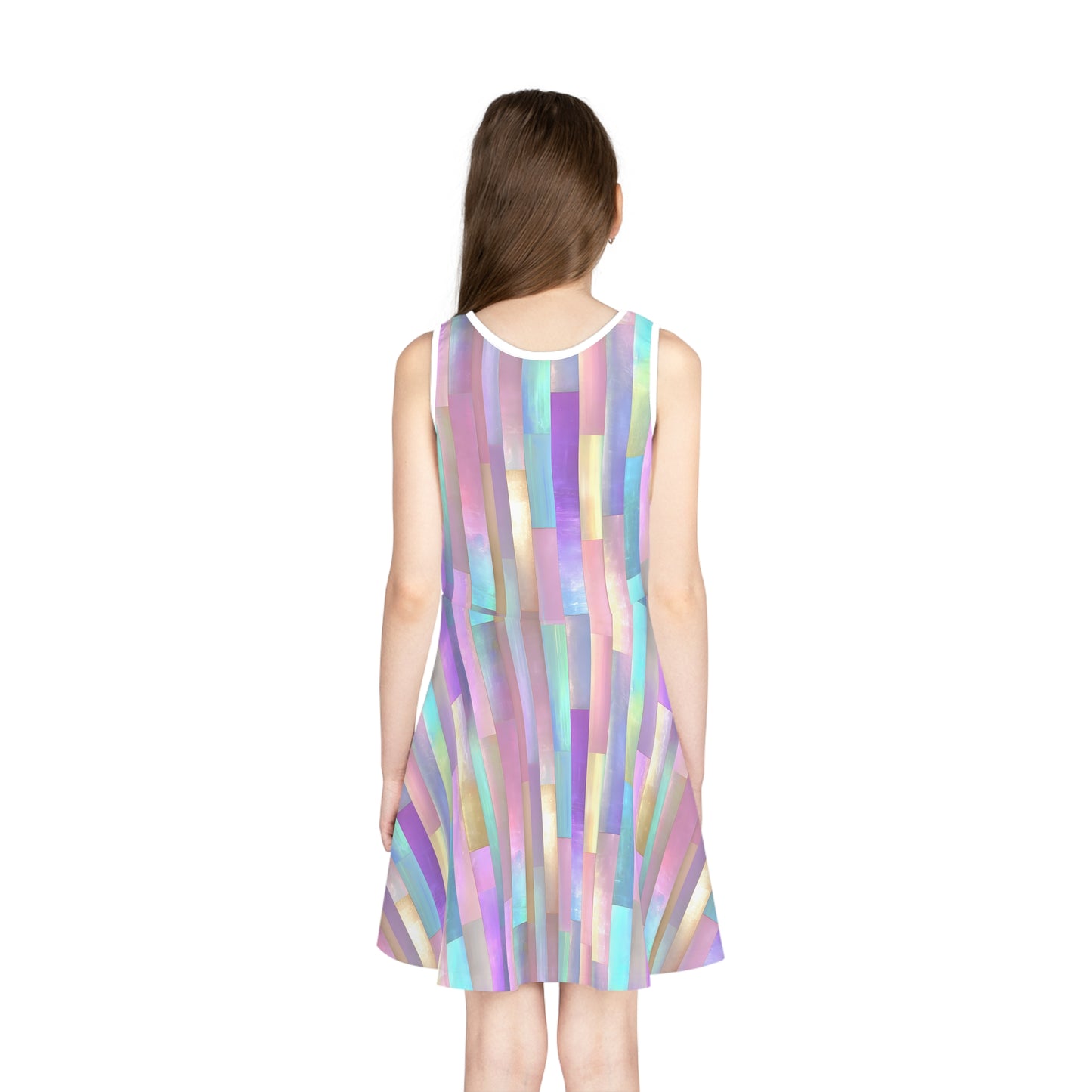 Enchanted Mosaic Girls' Sleeveless Sundress