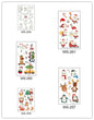 Christmas-themed Santa Claus Glow In The Dark Temporary Tattoos