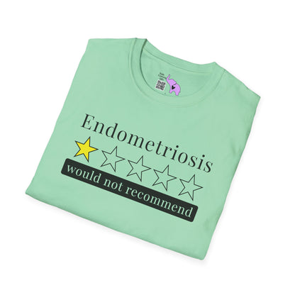 Endometriosis 1 Star Would Not Recommend Adult T-shirt