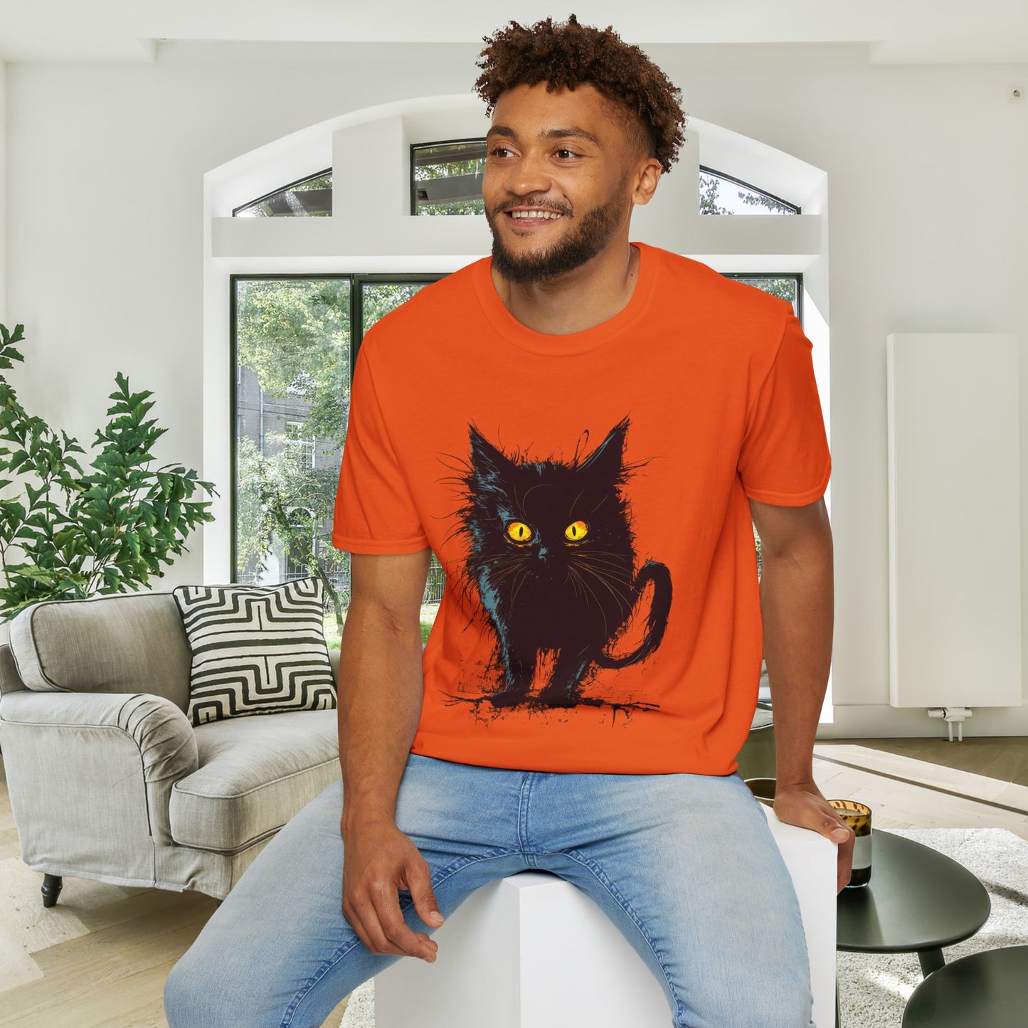 Black Kitten Adult T-shirt