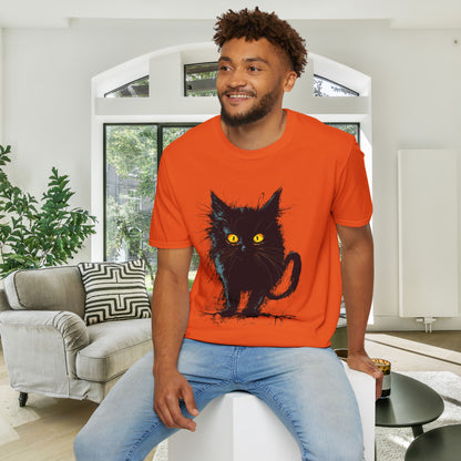 Black Kitten Adult T-shirt