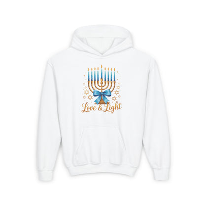Light & Love Menorah Youth Heavy Blend Hoodie
