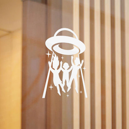 Family Alien Abduction Decal