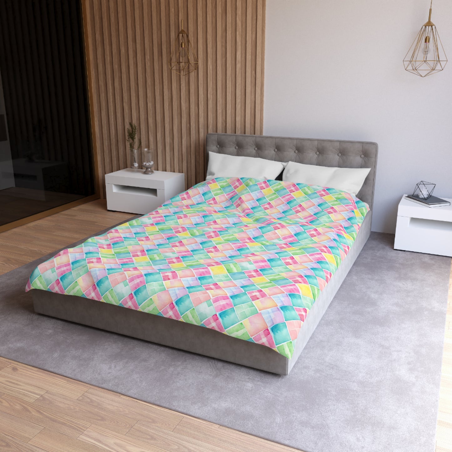Watercolor Weave Microfiber Duvet Cover