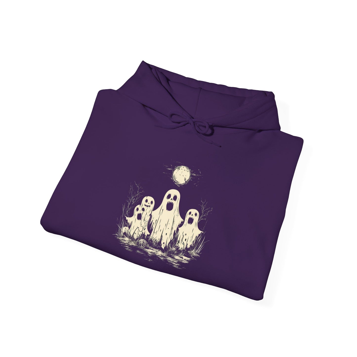 Creepy Ghost Trio Heavy Blend™ Hooded Sweatshirt