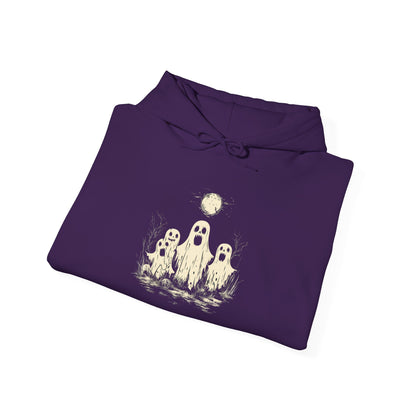 Creepy Ghost Trio Heavy Blend™ Hooded Sweatshirt