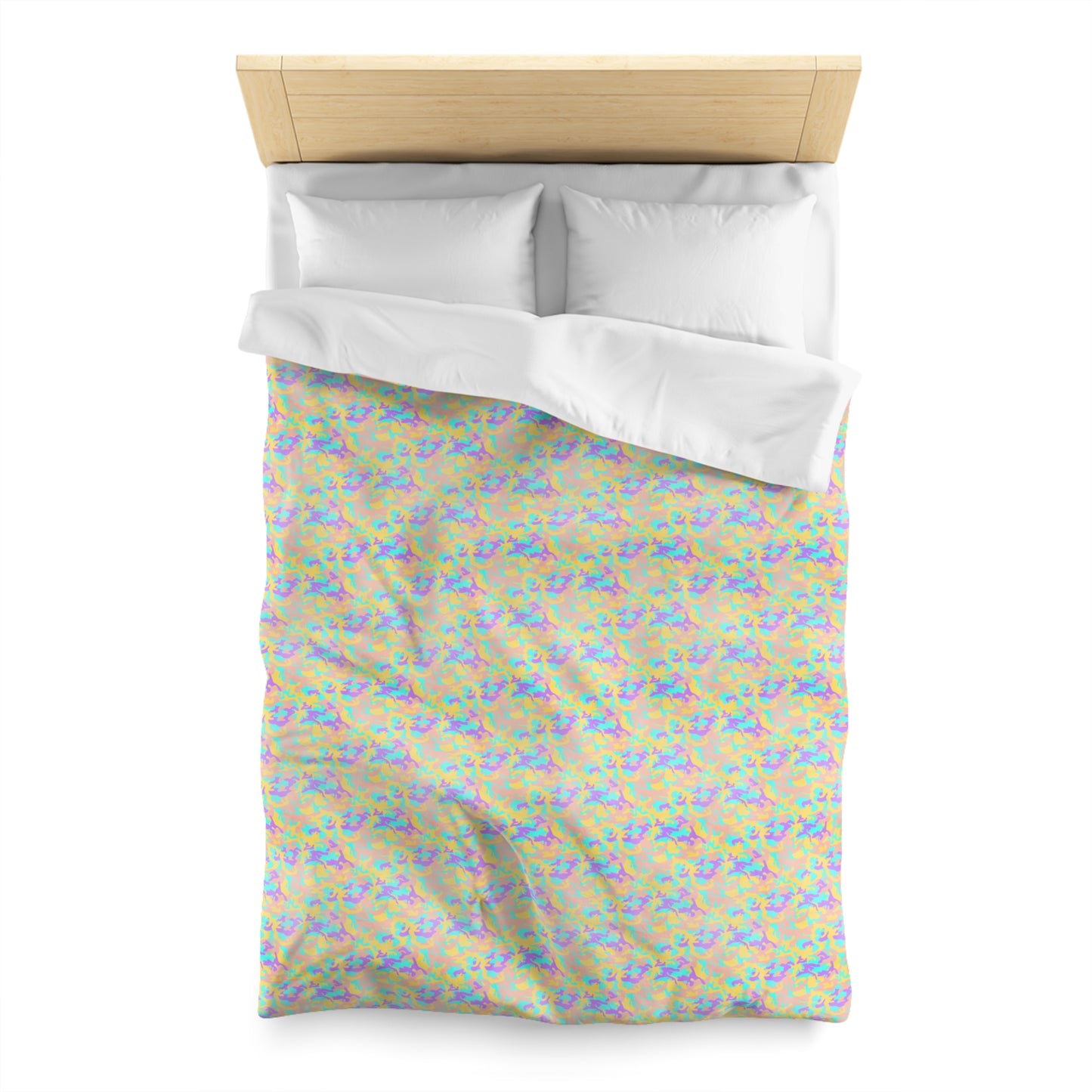 Dreamsicle Camo Microfiber Duvet Cover