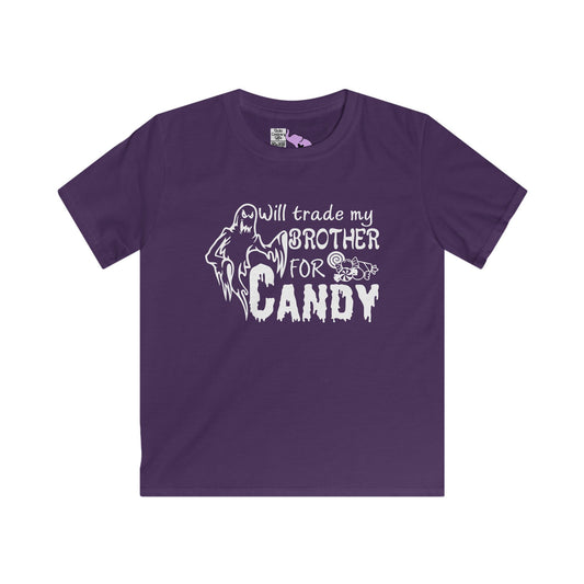 Will Trade My Brother For Candy Youth Softstyle Tee