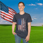 Semper Fi American Flag Adult T-Shirt