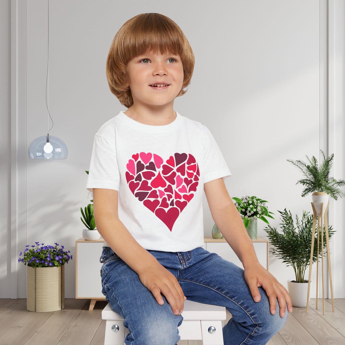 Hearts Within A Heart Heavy Cotton™ Toddler T-shirt