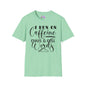 I Run On Caffeine Chaos and Cuss Words Adult T-shirt