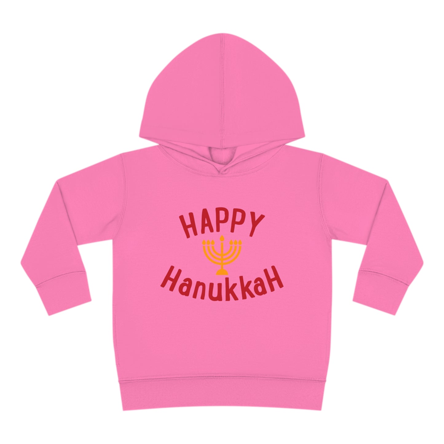 Happy Hanukkah Toddler Pullover Fleece Hoodie