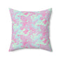 Berry Sorbet Camo Throw Pillow