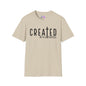 Created With A Purpose (with Cross) Adult T-shirt