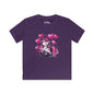 Pink & Black Sparkly Unicorn Kids Softstyle Tee