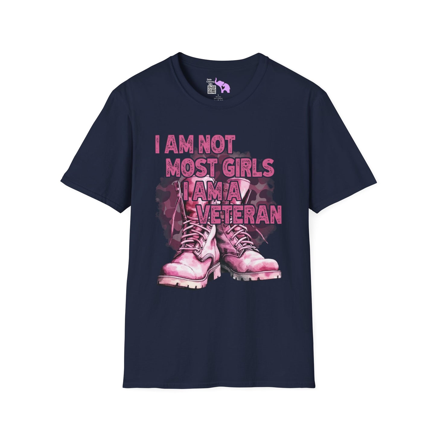 I'm Not Most Girls I Am A Veteran Adult T-Shirt