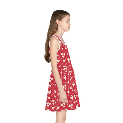 Sweetheart Trellis Girls' Sleeveless Sundress