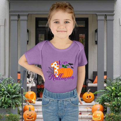 First Halloween (Polka Dots) Infant Baby Rib Bodysuit