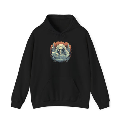 Creepy Ghost 4 Heavy Blend™ Hooded Sweatshirt