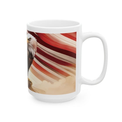 American Bald Eagle Ceramic Mug, (11oz, 15oz)