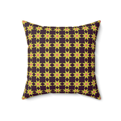 Golden Radiance Throw Pillow