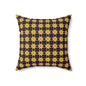 Golden Radiance Throw Pillow