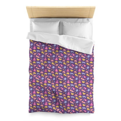 Axolotl Adventures Microfiber Duvet Cover