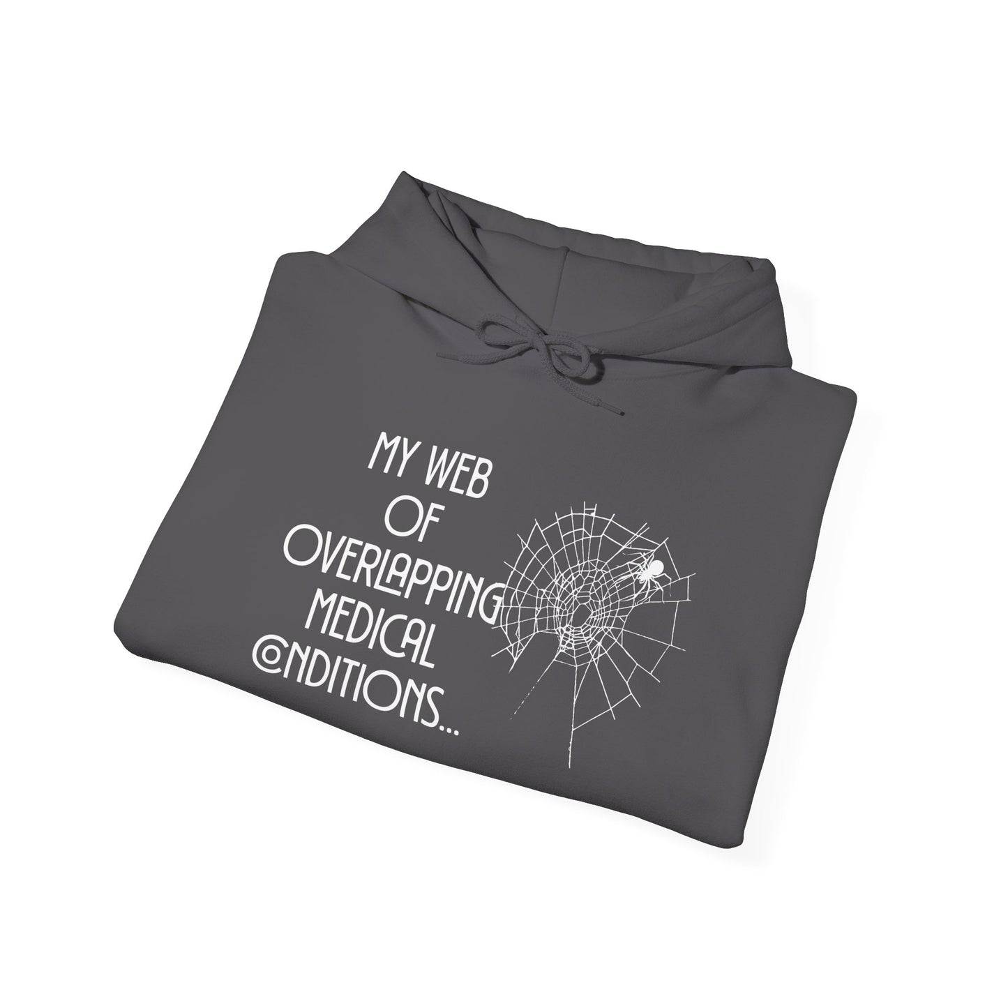 My Web of Overlapping Medical Conditions Heavy Blend™ Hooded Sweatshirt