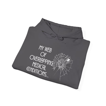 My Web of Overlapping Medical Conditions Heavy Blend™ Hooded Sweatshirt