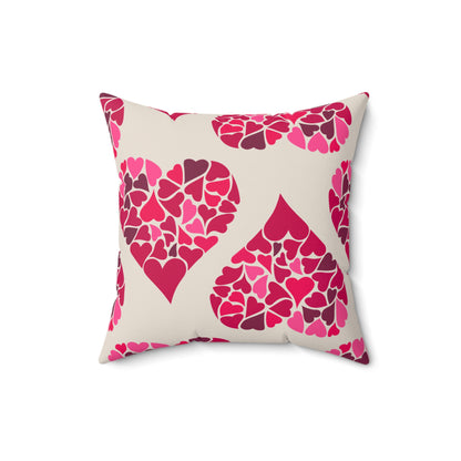 Simple Hearts Throw Pillow