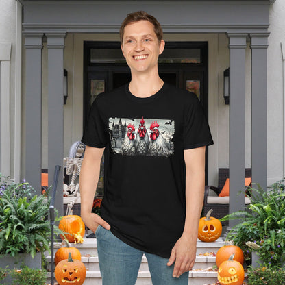 Spooky Chickens Adult T-shirt