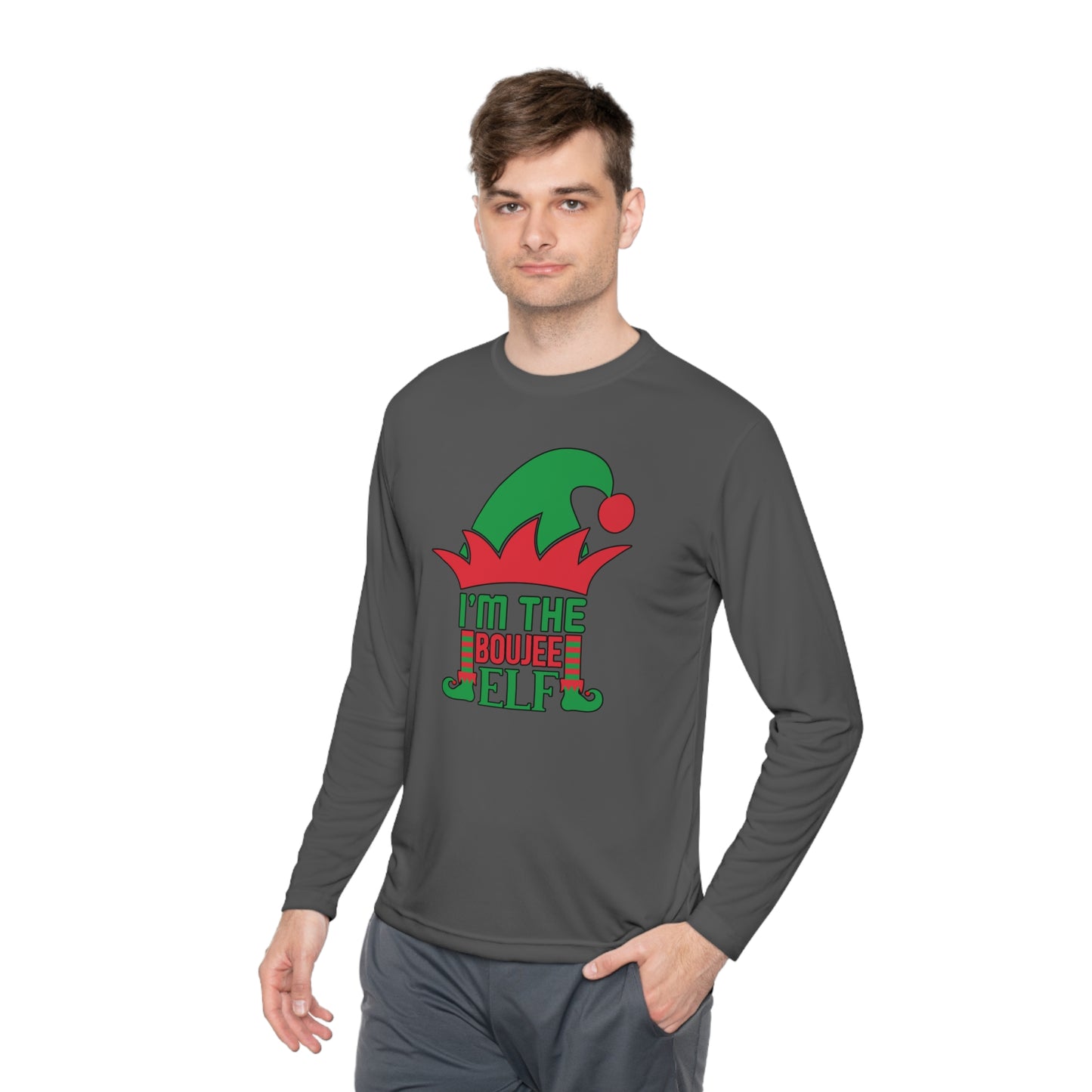 I'm The Boujee Elf Adult Long Sleeve Tee